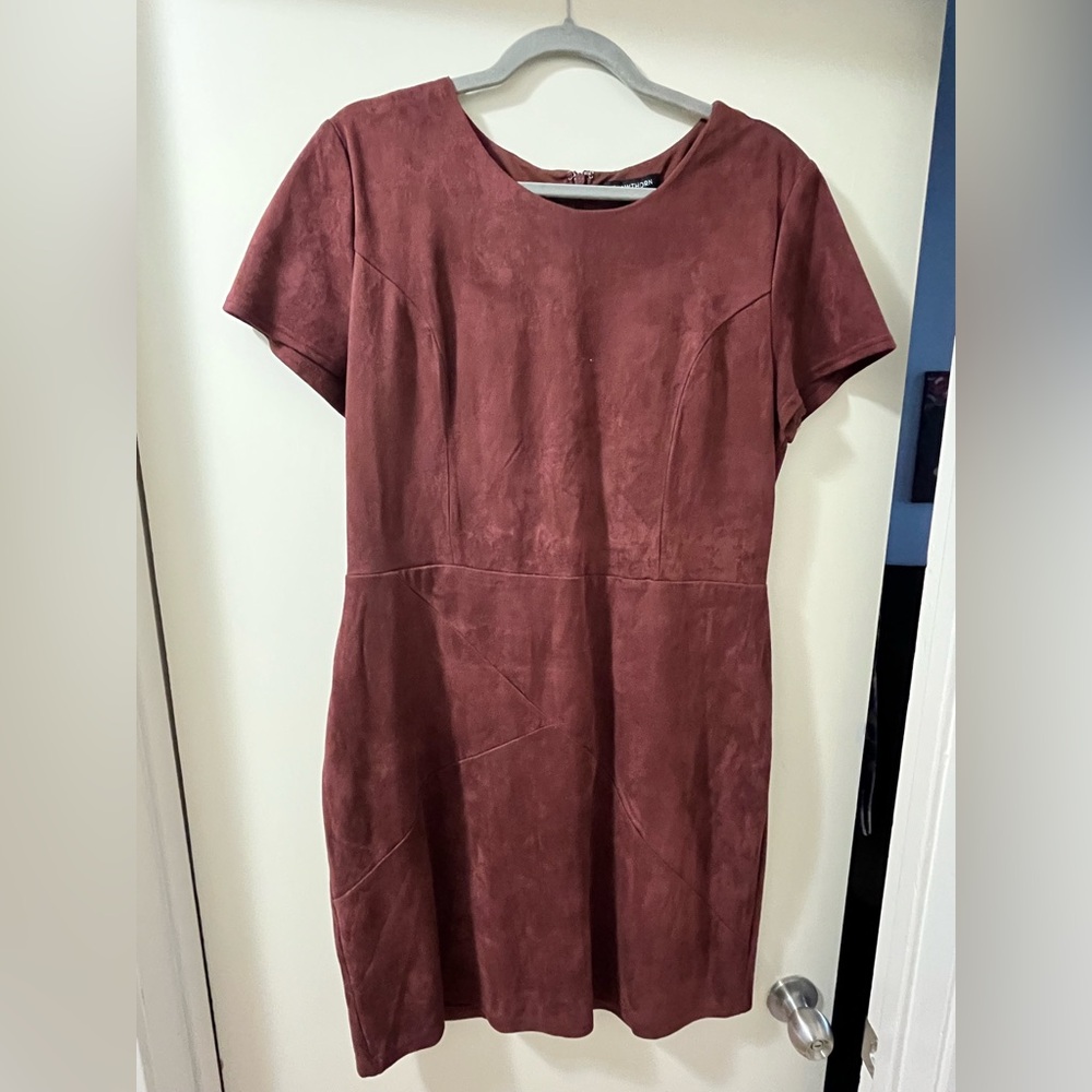 41 Hawthorn Faux Suede Short Sleeve Dress size XL